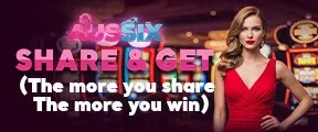 Aussix Share and Get promotion